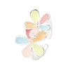 Adjustable Brass Enamel Cuff Open Rings RJEW-P172-04A-P-2