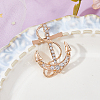 6Pcs Anchor Alloy Rhinestone Lapel Pins for Backpack Clothes JEWB-FH0002-73KCG-4