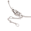 Colorful Cubic Zirconia Ring with Sun Link Bracelet with 304 Stainless Steel Satellite Chain for Women BJEW-F428-02P-4