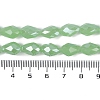 Opaque Solid Color Electroplate Glass Beads Strands EGLA-N013-J6mm-B04-4