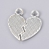 Valentines for Him Gift Ideas Tibetan Style Alloy Pendants TIBEP-A124084-AS-FF-2