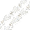 Acrylic Butterfly Pearl Beaded Mobile Straps HJEW-YW0001-01-7