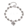 Tibetan Style Alloy Charm Bracelets BJEW-JB10096-01-1