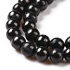Natural Shungite Beads Strands G-D481-15B-4MM-3