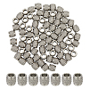 80Pcs 304 Stainless Steel European Beads STAS-ME0002-94-1