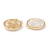 Real 18K Gold Plated Brass Micro Pave Clear Cubic Zirconia Pendants ZIRC-J039-14G-E-2