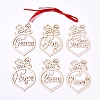 Wooden Pendant Decorations X-AJEW-WH0110-01-1