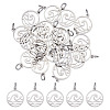 20Pcs 304 Stainless Steel Charms STAS-UN0060-57-1