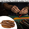 Gorgecraft Flat Cowhide Leather Jewelry Cord LC-GF0001-10B-01-4