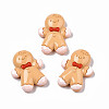 Christmas Theme Opaque Resin Cabochons CRES-N021-117-1
