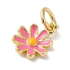 Brass Enamel Charms KK-L216-006G-05-2