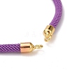 Adjustable Polyester Cord Bracelet Making MAK-C001-01-3