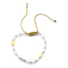 ABS Imitation Pearl Beads Braided Bead Bracelets for Women BJEW-D317-09B-PG-4