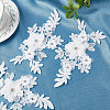 2 Sets Polyester Computerized Embroidery Cloth Iron on/Sew on Patches DIY-GF0005-87-5