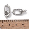 Brass Fold Over Clasps KK-G497-29P-3