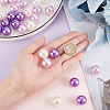   60Pcs 3 Colors Custom Resin Imitation Pearl Beads RESI-PH0001-93-3