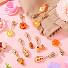 10Pcs 10 Styles Bread Resin Zipper Sliders HJEW-TAC0078-7