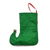 Christmas Stocking Felt Cloth & Iron Pendant Decoration DJEW-K027-01B-02-2