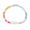 Natural Baroque Pearl Keshi Pearl Beaded Bracelets BJEW-JB12555-2