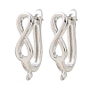 Brass Hoop Earrings Findings KK-K340-34P-1