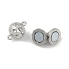 Brass Magnetic Clasps with Loops KK-C2918-N-2