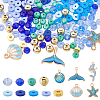 Ocean Theme DIY Beads & Pendants Jewelry Making Finding Kit DIY-SC0025-36-1