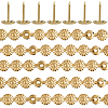 5Bags Flower Iron Decoration Strip FIND-GF0008-41A-G-6