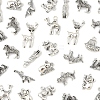 50Pcs Tibetan Style Alloy Animals Pendants FIND-FS0004-34-3