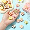 30Pcs Opaque Acrylic Beads MACR-CJ0002-19-4