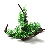 Plastic Artificial Tree Root Plants Decor DJEW-G025-07-1