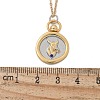 Brass Twelve Constellations Tarot Pendant Necklaces NJEW-Q006-01D-G-3