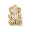 Brass Micro Pave Cubic Zirconia Pendants KK-Q772-05G-1