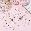 240Pcs 24 Colors Glass Rhinestone Cabochons GLAA-SC0003-23-4