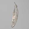 Alloy Feather Bookmarks AJEW-WH0314-07P-1