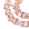 Transparent Glass Beads Strands GLAA-Q118-01A-B11-3