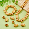 140Pcs 2 Styles Wood Beads WOOD-DC0001-41-5