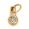 304 Stainless Steel Rhinestone Pendants RB-CBA324D-01G-08-1