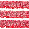 10 Yards Polyester Lace Ribbon OCOR-GF0006-25A-7