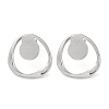 304 Stainless Steel Stud Earrings EJEW-D281-21S-1