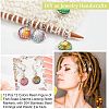 12Pcs 12 Colors Resin Figure of Fish Scale Charms Locking Stitch Markers HJEW-PH01506-4