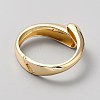 Brass Open Cuff Bangles for Women BJEW-SZC0008-01A-G-2