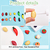 24Pcs 12 Style EPMC Resin Mini Imitation Vegetables Decoration MIMO-FG0001-01-4