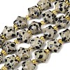 Natural Dalmatian Jasper Beads Strands G-Z080-A08-10mm-2