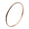 304 Stainless Steel Plain Bangles for Women BJEW-V004-02A-RG-4