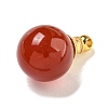 Natural Dyed & Heated Carnelian Perfume Bottle Pendants G-K338-22G-13-2