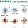 40Pcs 20 Style Zinc Alloy Cabochons FIND-BC0003-18-2