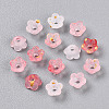 Frosted Transparent Acrylic Beads OACR-N137-72E-2