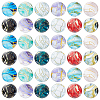 60Pcs 12 Colors Glass Cabochons GLAA-PH0004-62-1