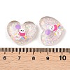 Printed Translucent Epoxy Resin Cabochons LS-RESI-XCP0002-63B-3