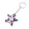 Natural Amethyst Keychains PW-WG204B5-06-1